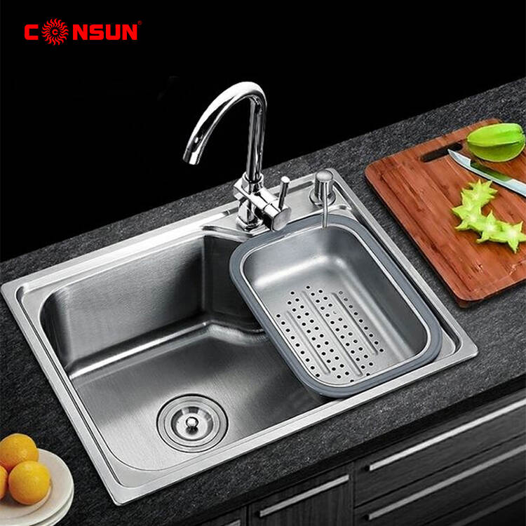Best-selling luxury kitchen sink stainless steel single bowl