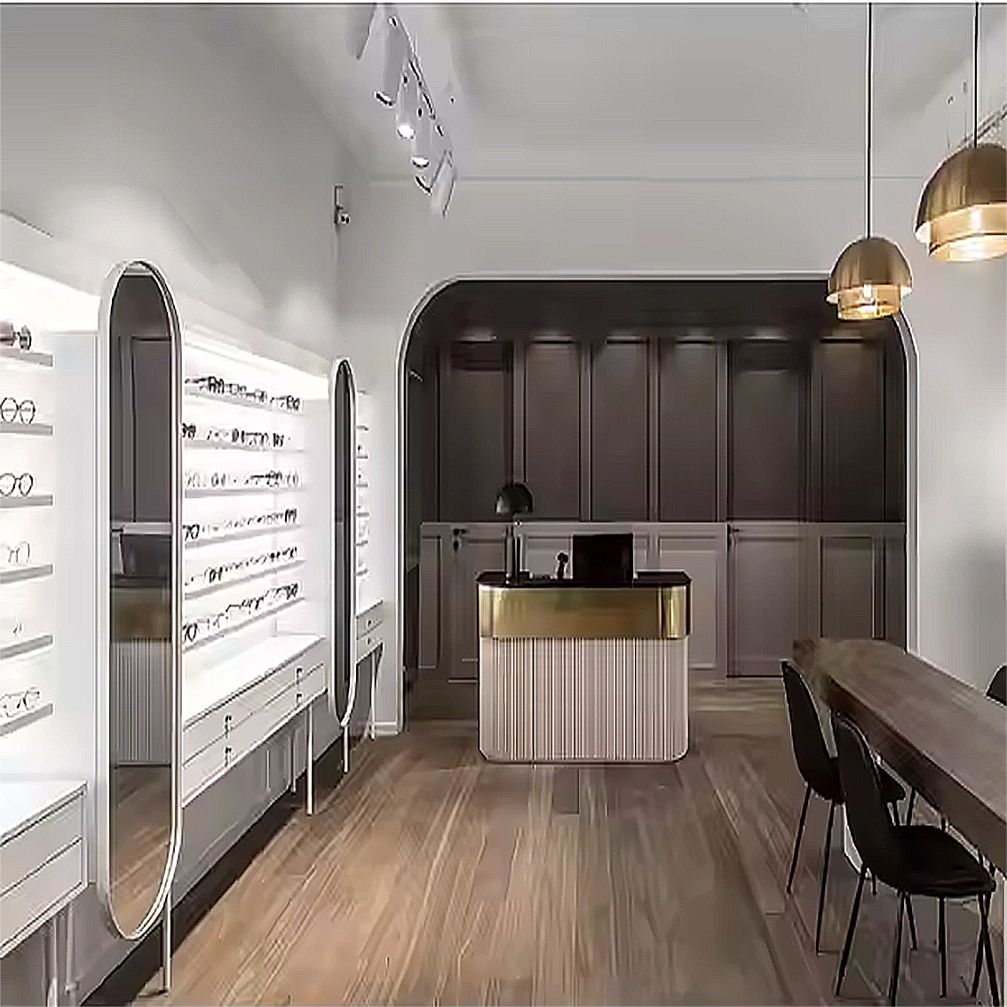 Retail Optical Store Glass Showcase