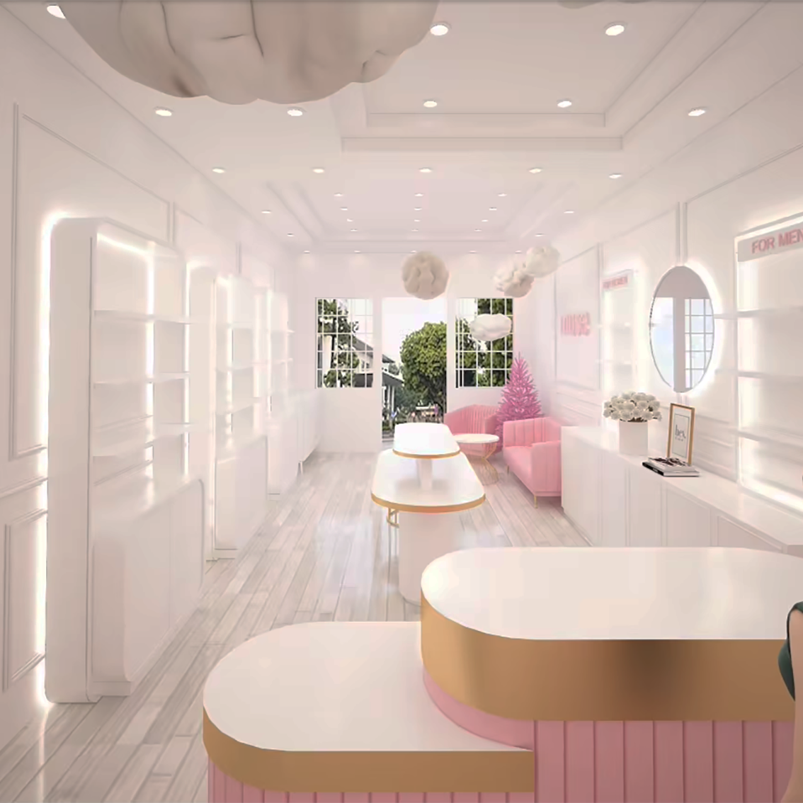 Beauty Store Furniture Display Design