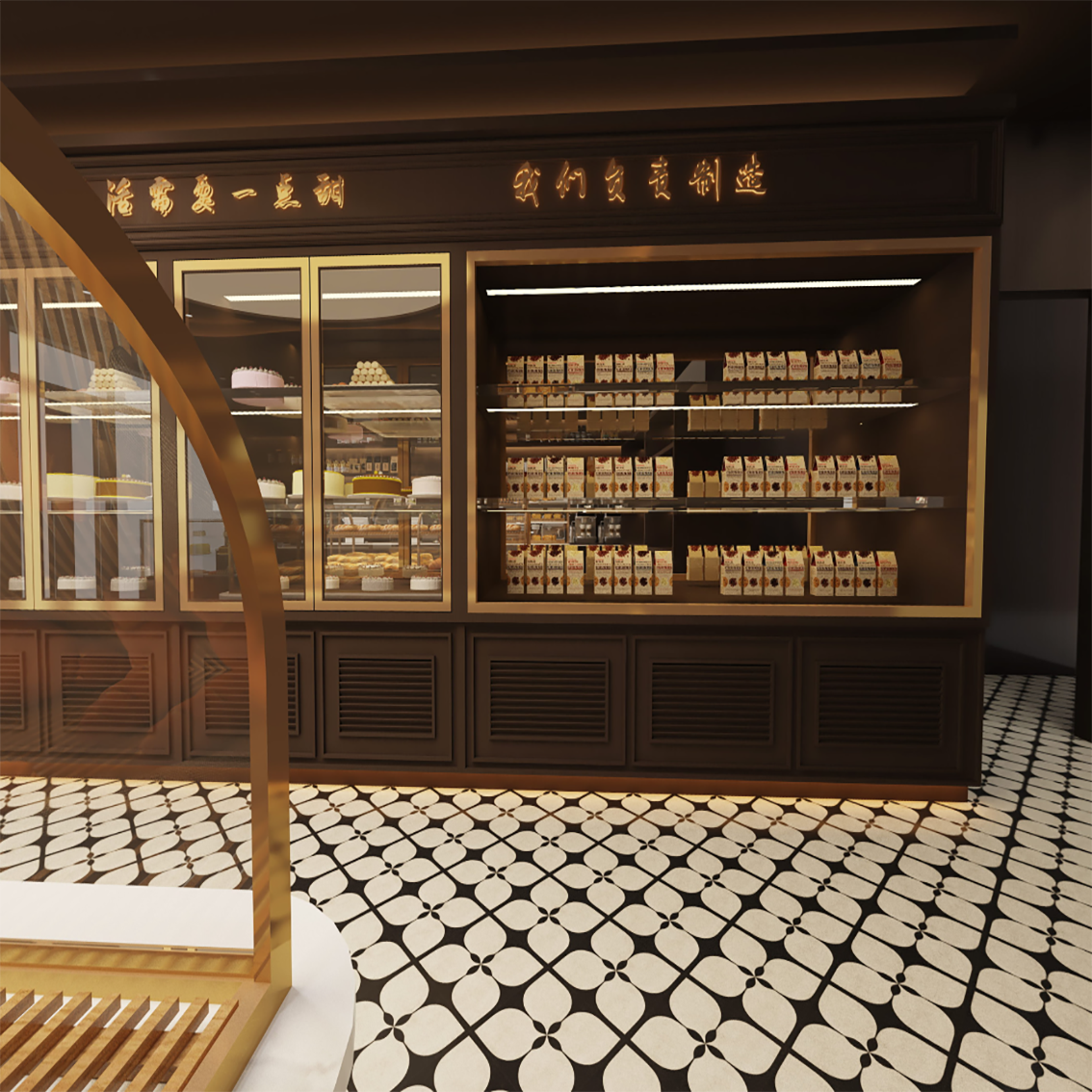 coffee shop cabinet；coffee kiosk；cafe decoration；coffee shop equipment