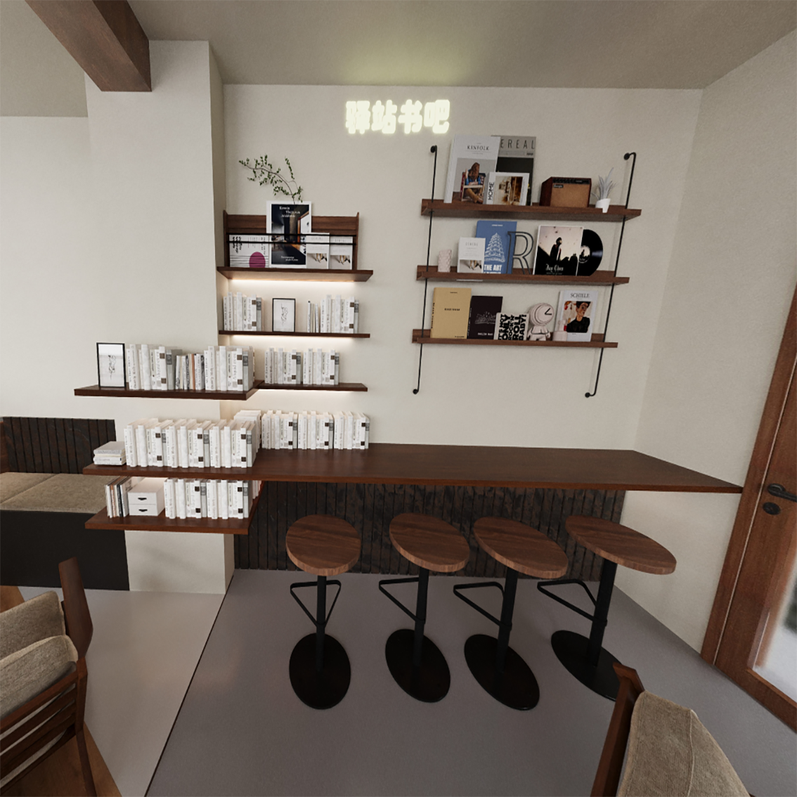 coffee shop cabinet；coffee kiosk；cafe decoration；coffee shop equipment