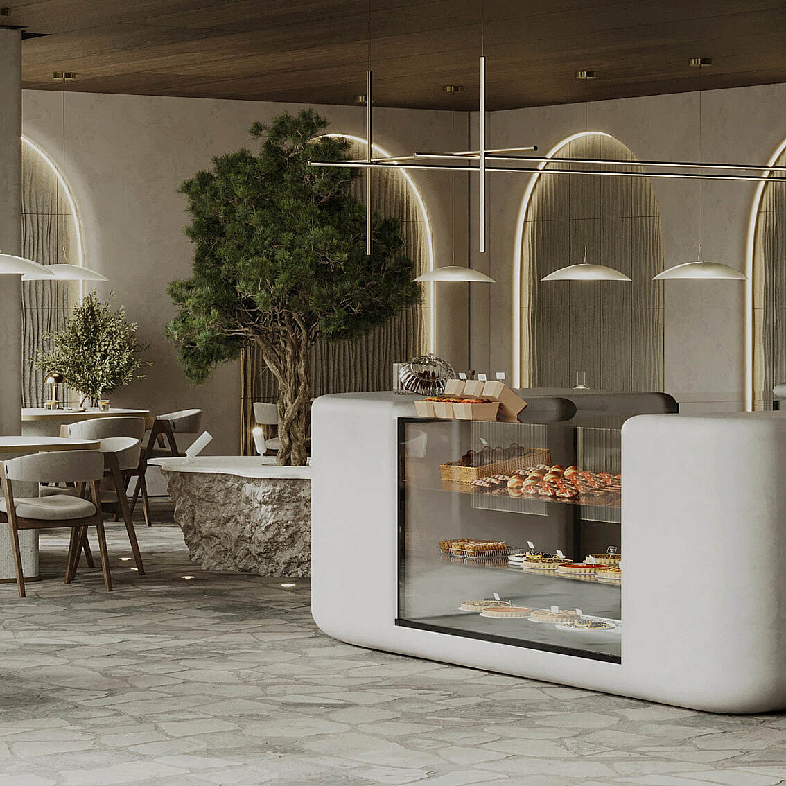 coffee shop cabinet；coffee kiosk；cafe decoration；coffee shop equipment