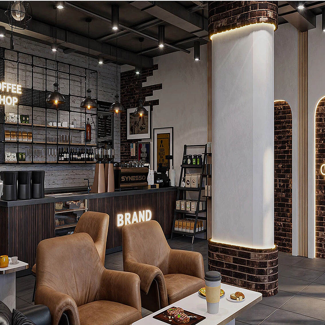coffee shop cabinet；coffee kiosk；cafe decoration；coffee shop equipment