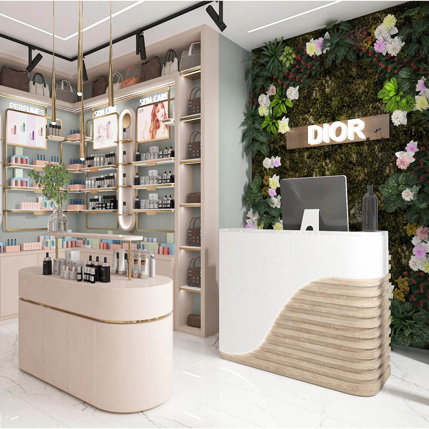 Beauty Store Furniture Display Design