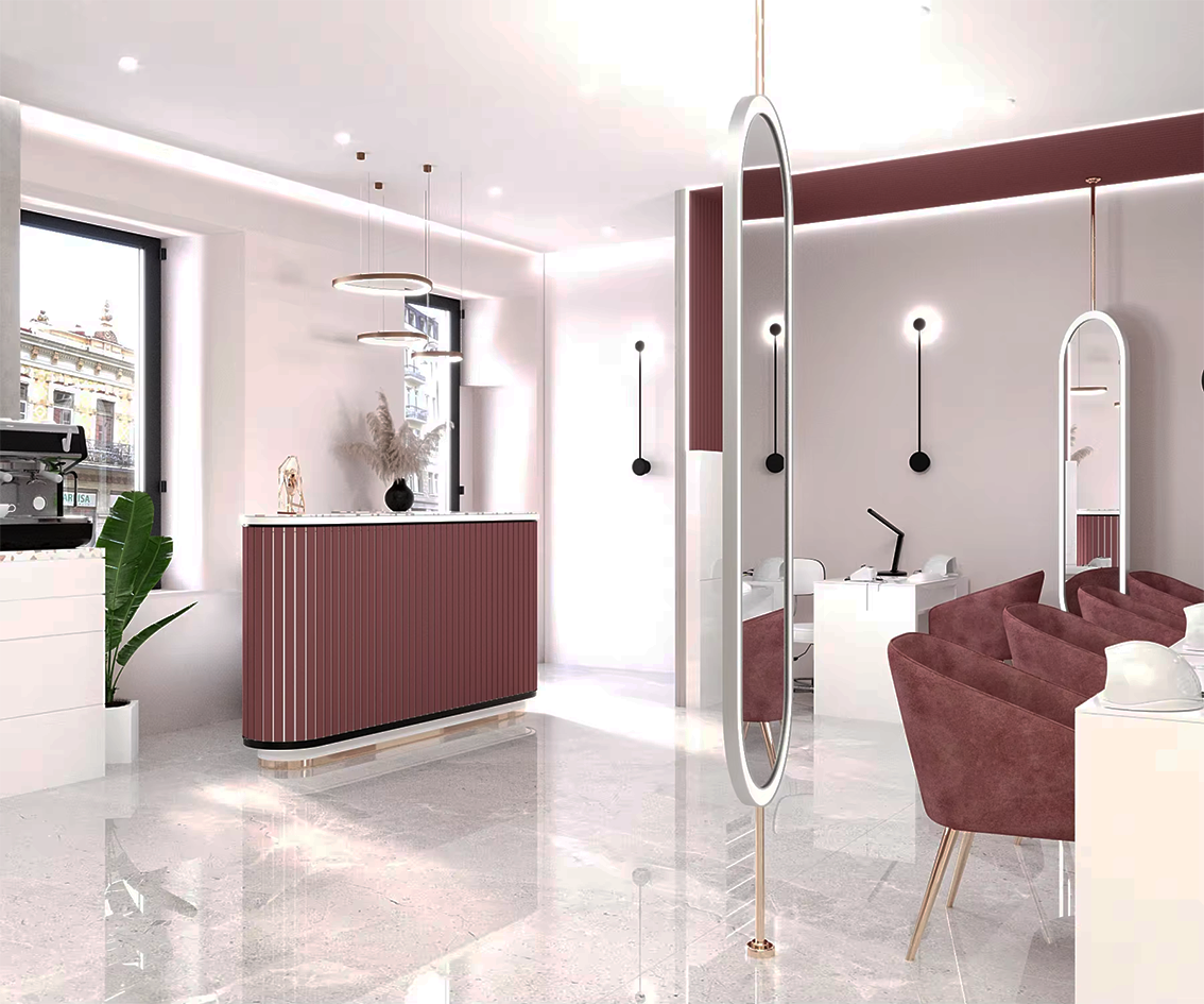 Beauty Salon Interior Design Nail Salon Decoration Ideas Customized Beauty Shop Furniture Manicure and Pedicure