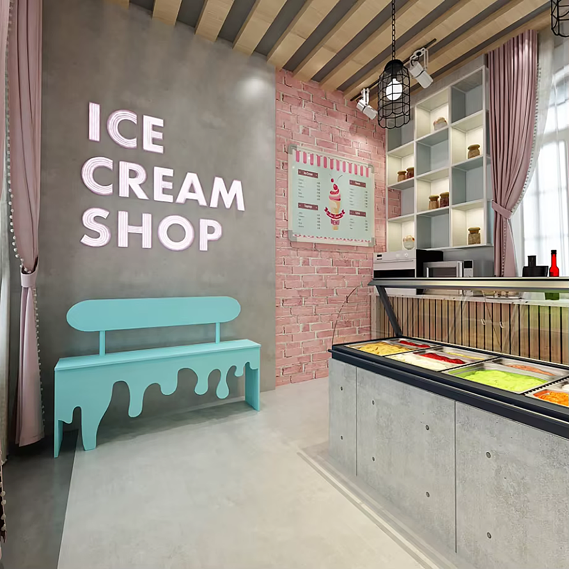 Fashion Dessert Shop Design-4