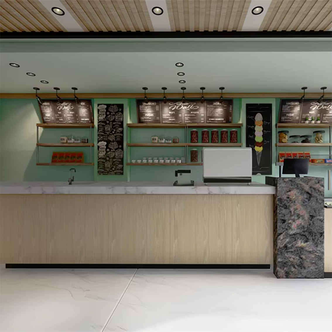 Modern Restaurant Dessert Shop