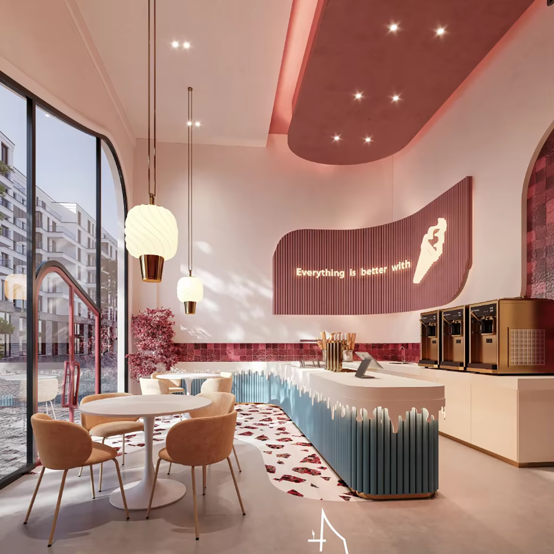 Modern Restaurant Dessert Shop-2