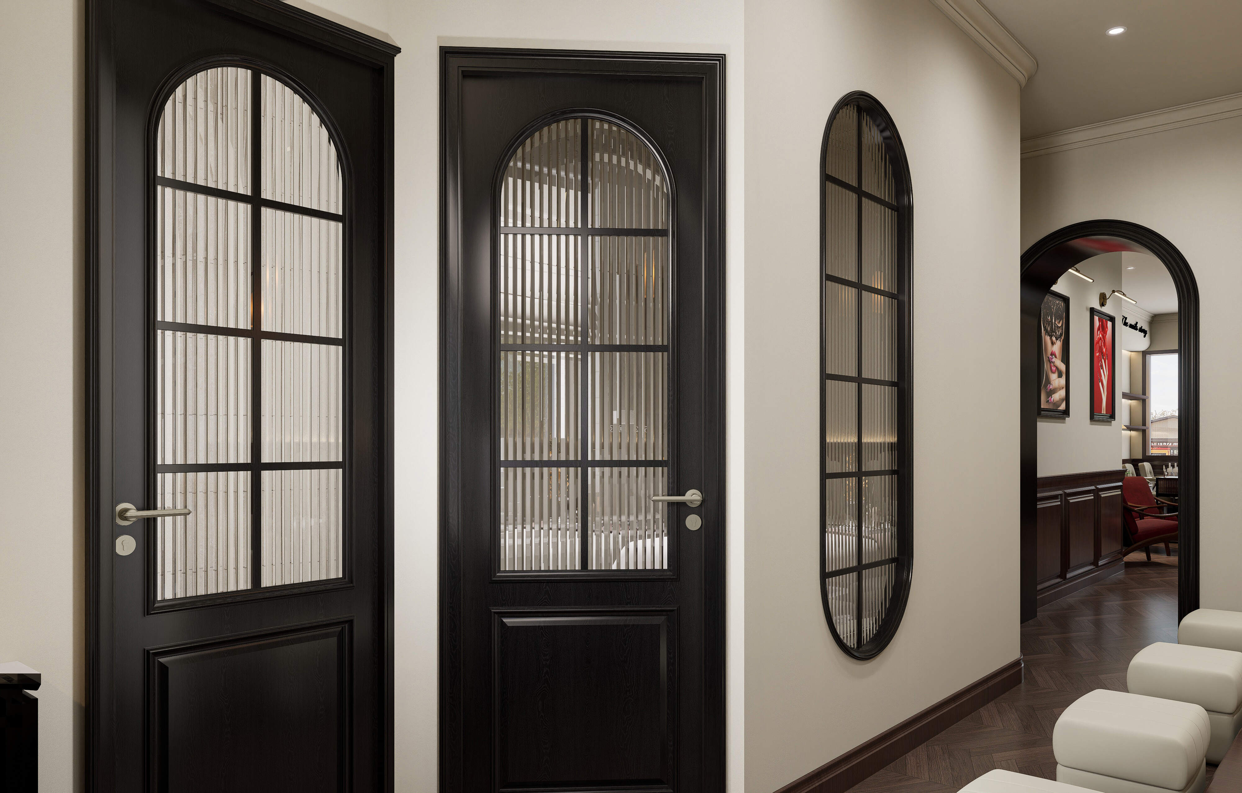 Beauty Salon;Nail Salon;Customized;Interior Decoration