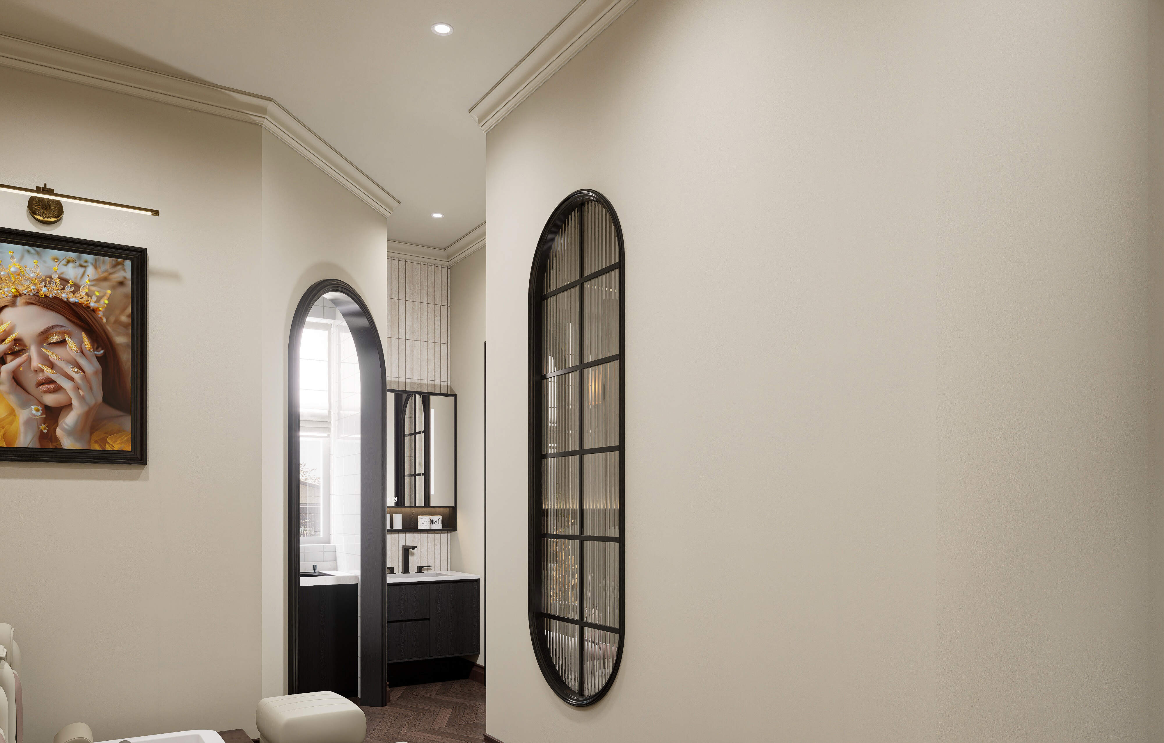 Beauty Salon;Nail Salon;Customized;Interior Decoration