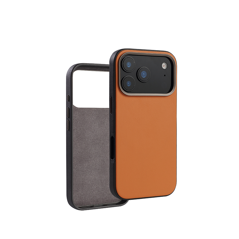 Factory Recommend OEM phone cases apply iphone 17pm all-inclusive design customizable two-tone leather phone case