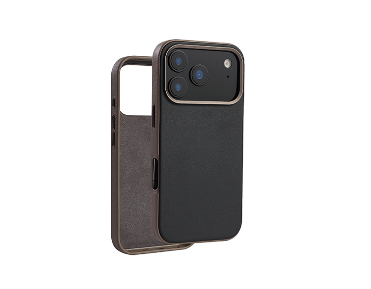 Factory Recommend OEM phone cases apply iphone 17pm all-inclusive design customizable two-tone leather phone case
