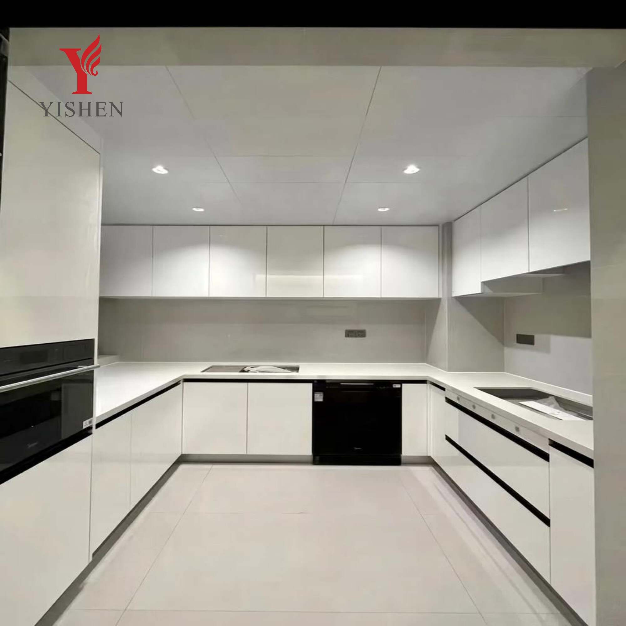 Luxury Modern Interior Aluminum Furniture Kitchen Cabinet Set