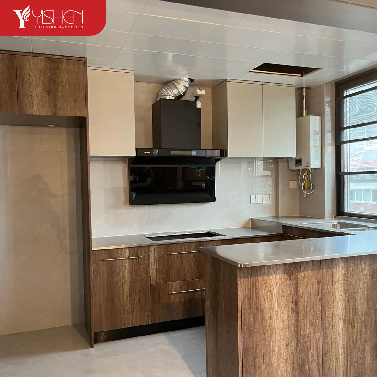 Luxury Stainless Steel Modular Kitchen Cabinet Furniture