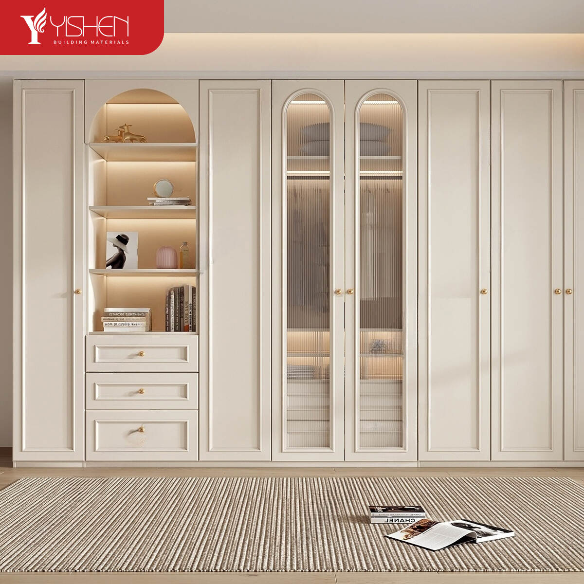 Customizable Various Sizes Bedroom Wardrobe Set