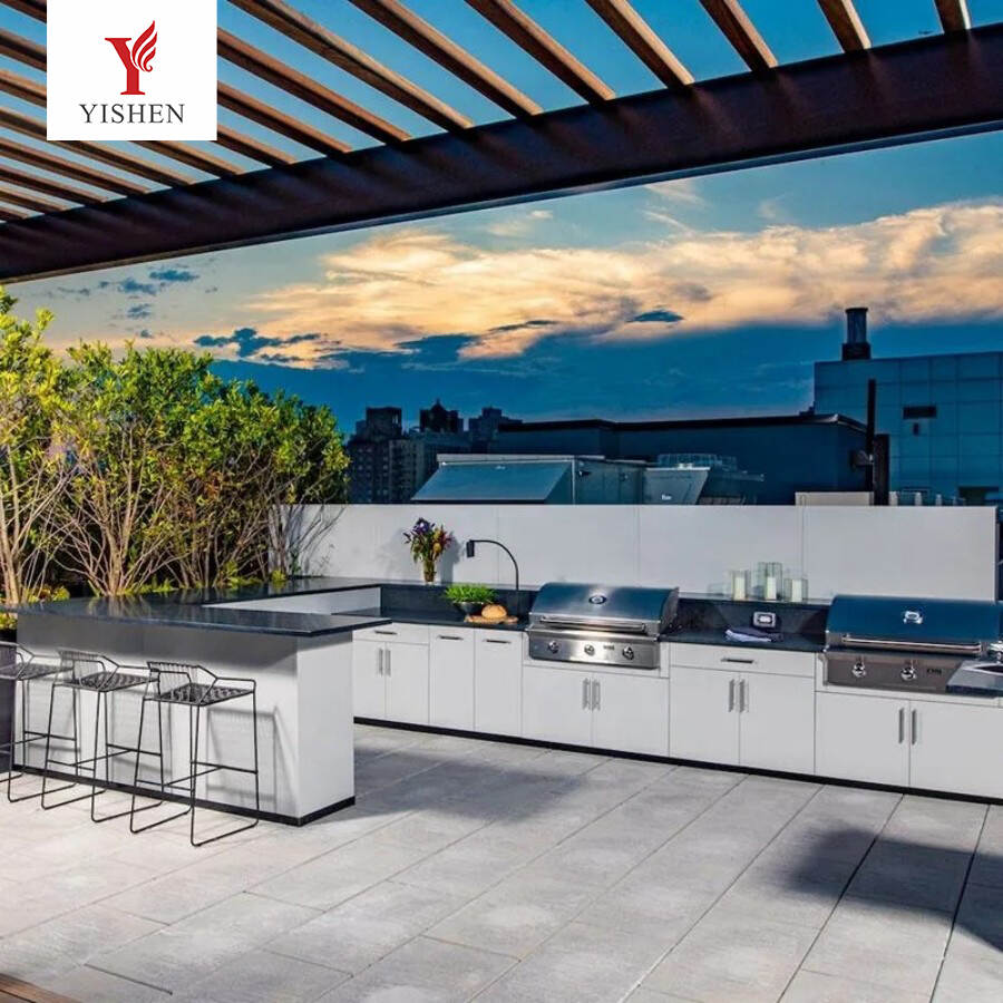 Outdoor Stainless Steel BBQ All-in-One Grill Kitchen Cabinet