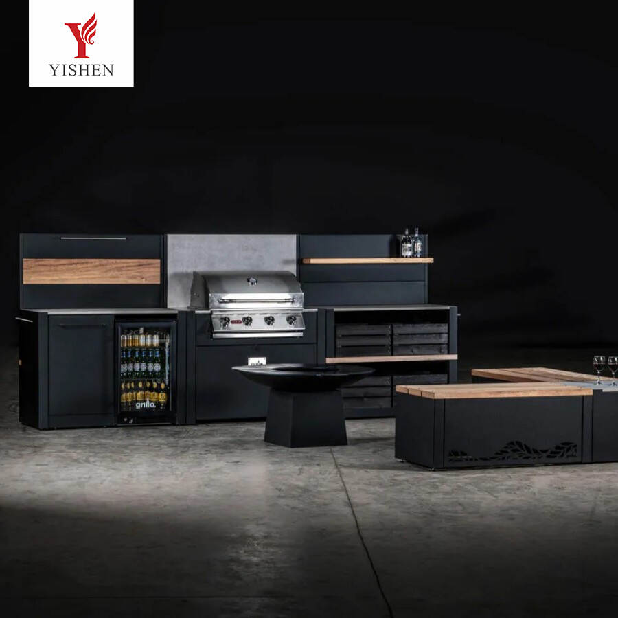 Customizable Cooking Space Modular Outdoor BBQ Kitchen Cabinet