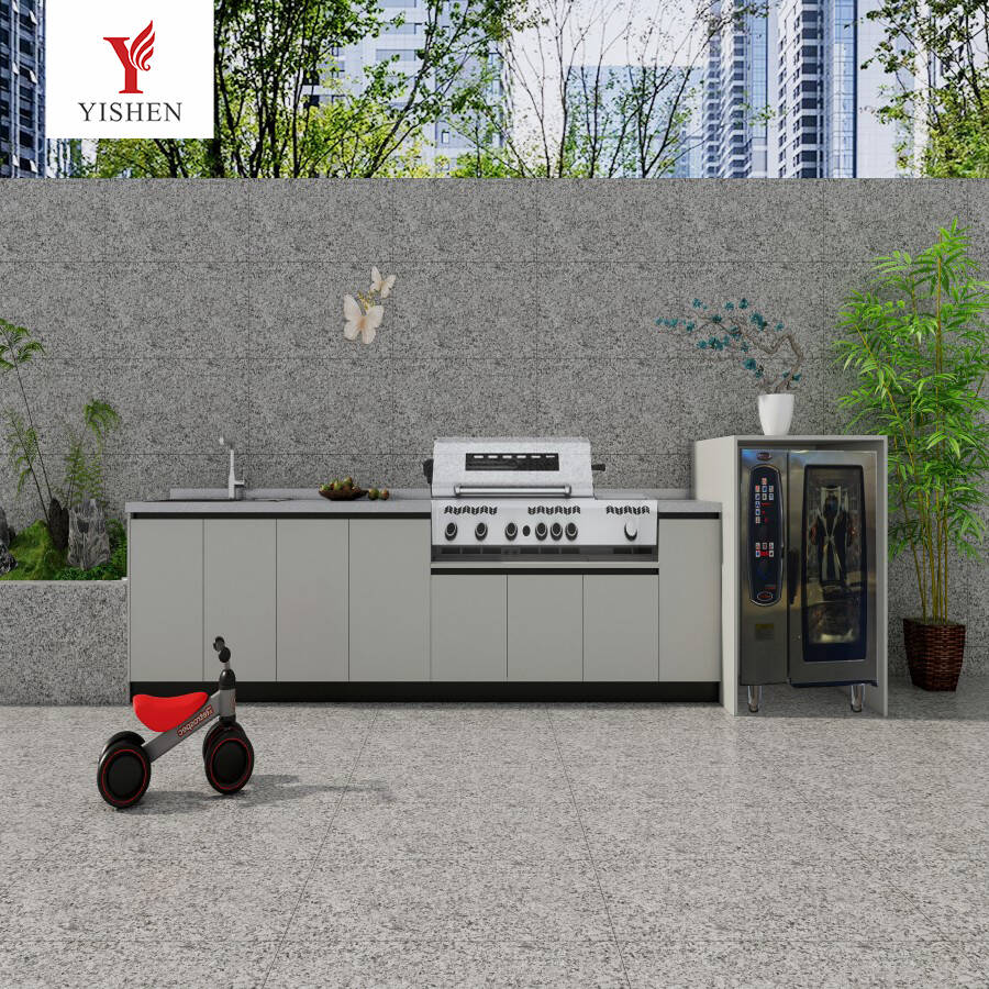 304 Stainless Steel Outdoor BBQ Kitchen Cabient With Island