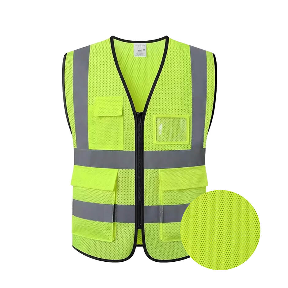 WANXIAO Industrial Security Construction Work Safety Vest Reflective High Visibility Reflector Vest With Pockets