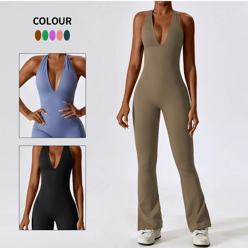 Women Activewear Yoga Set Sport Wear Jumpsuit Custom Logo