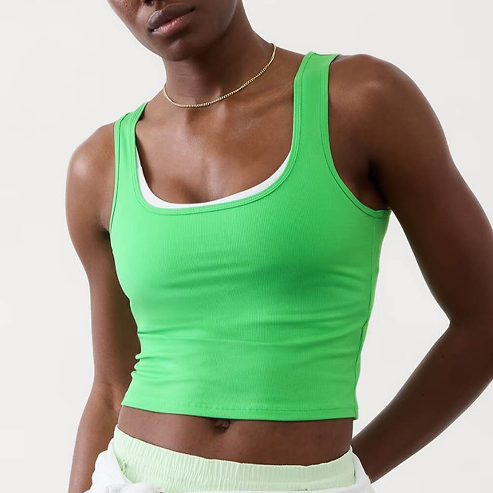 Women Yoga Wear Crew Neck Tank Top Activewear Custom Logo