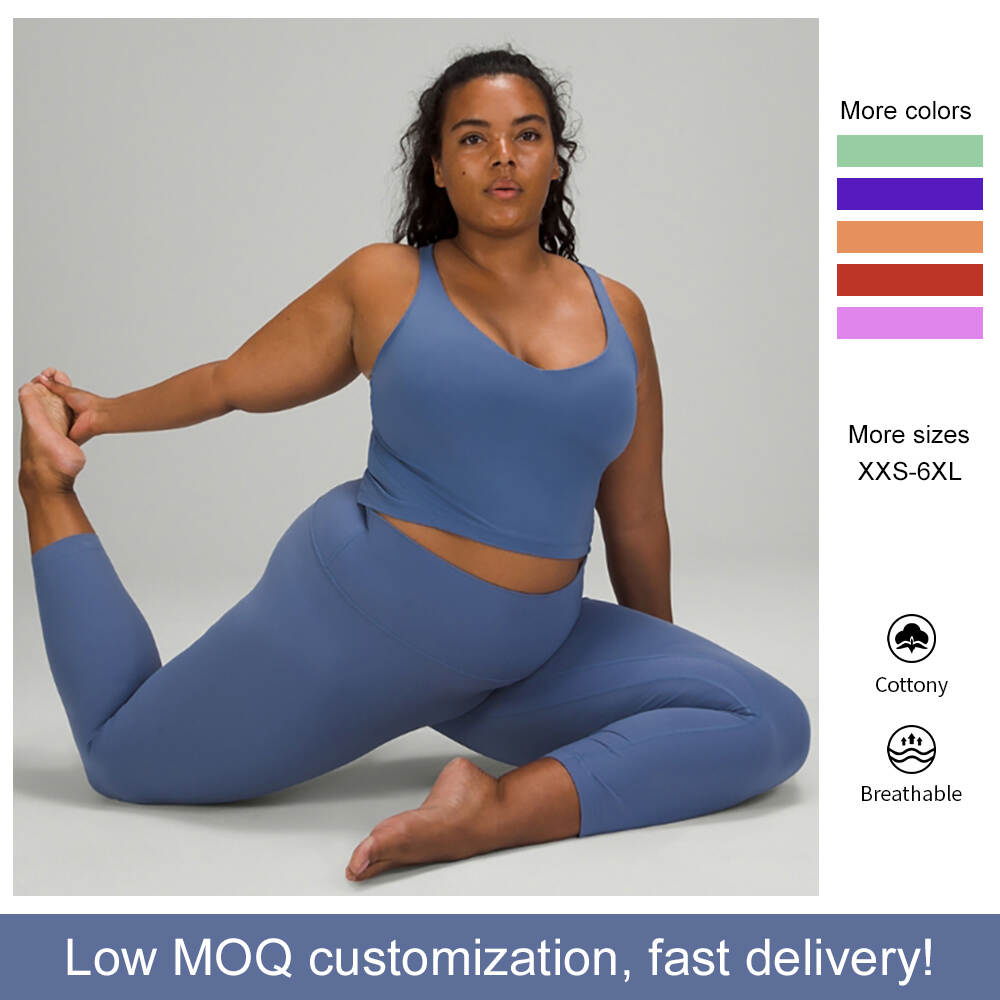 Women Plus Size Sports Bra and Leggings Outfit Yoga Wear Set Custom Logo