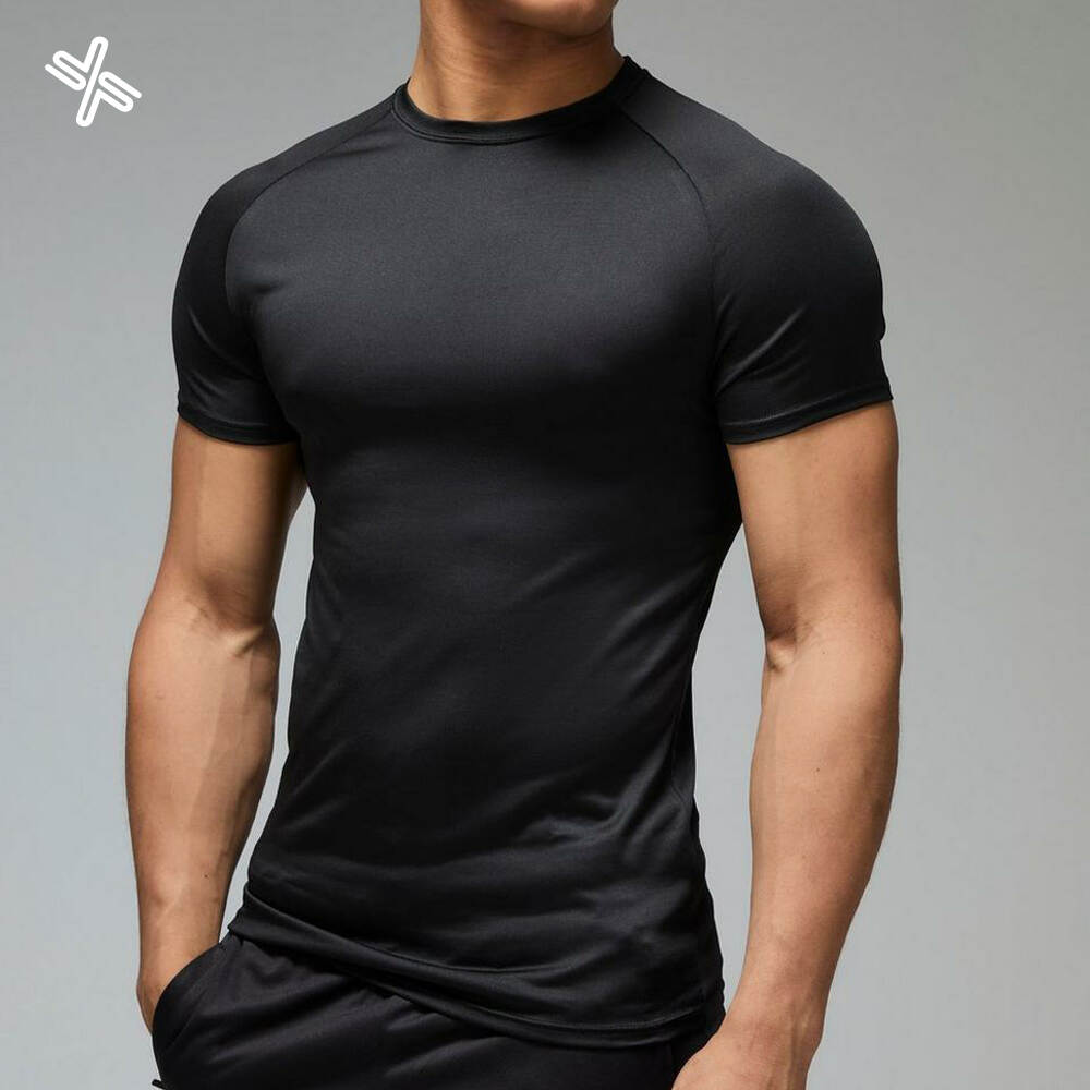 Men's Compression T-Shirt Sportswear Quick Dry Custom Logo Blank