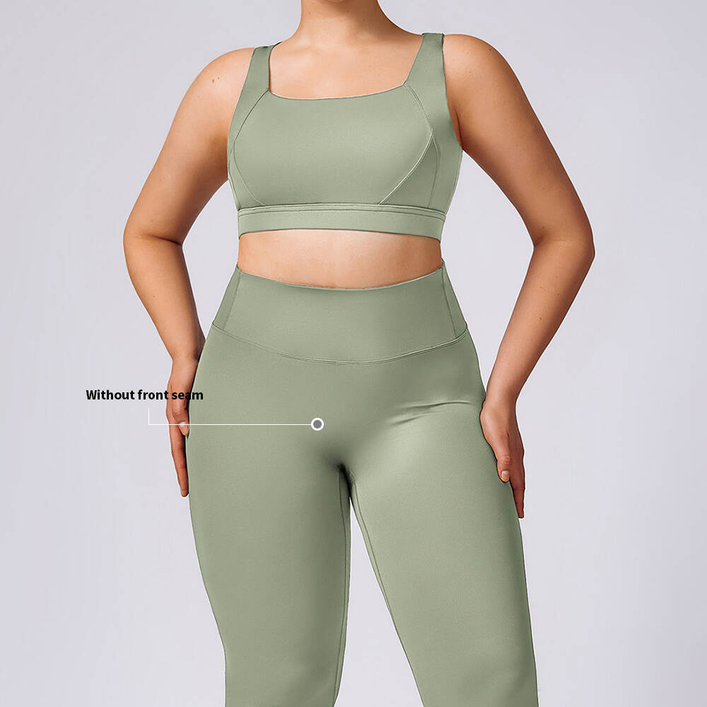 Women Plus Size Yoga Wear High Support Sports Bra Leggings Custom Logo