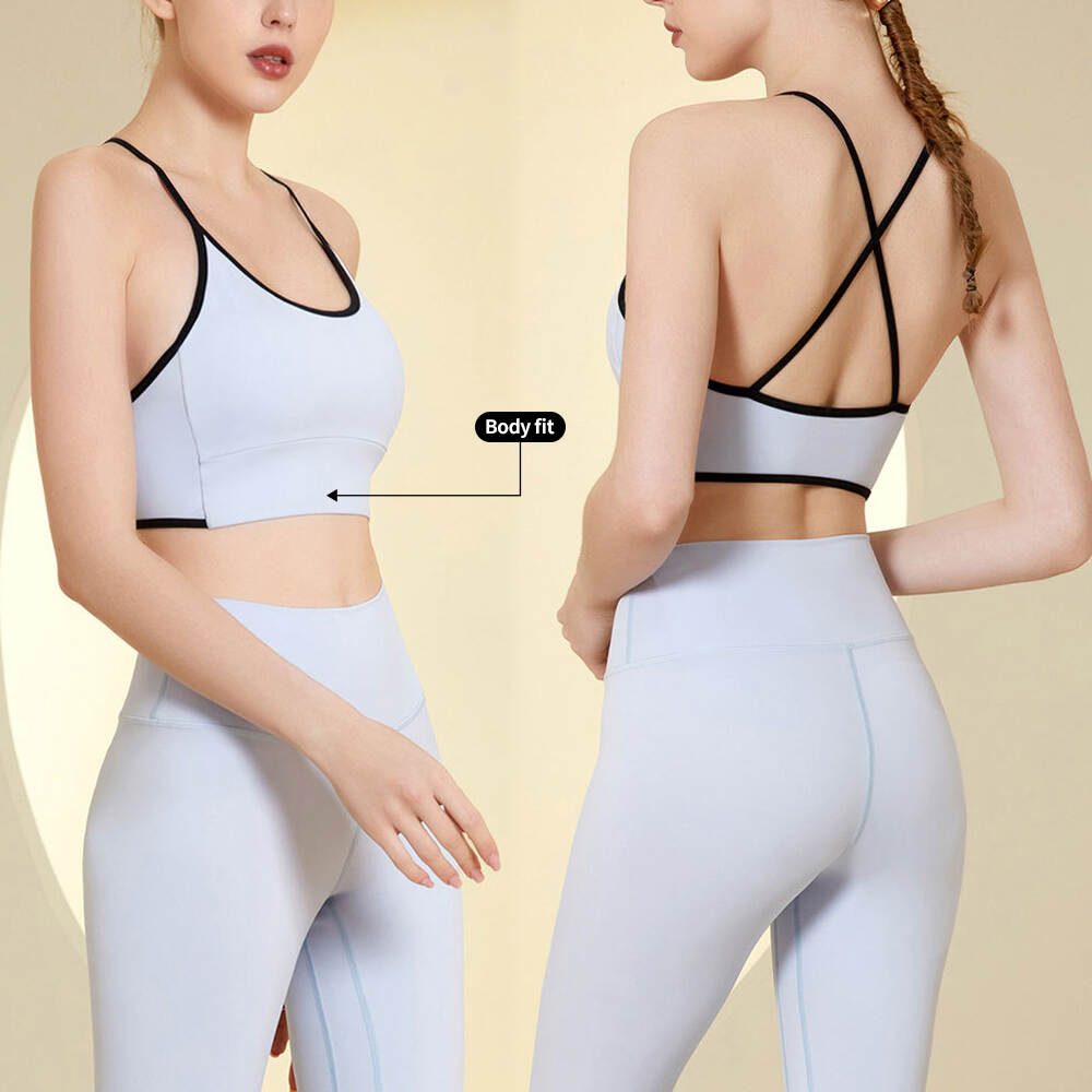 Women Yoga Wear Wholesale Sports Bra Leggings Sportswear Sets Custom Logo