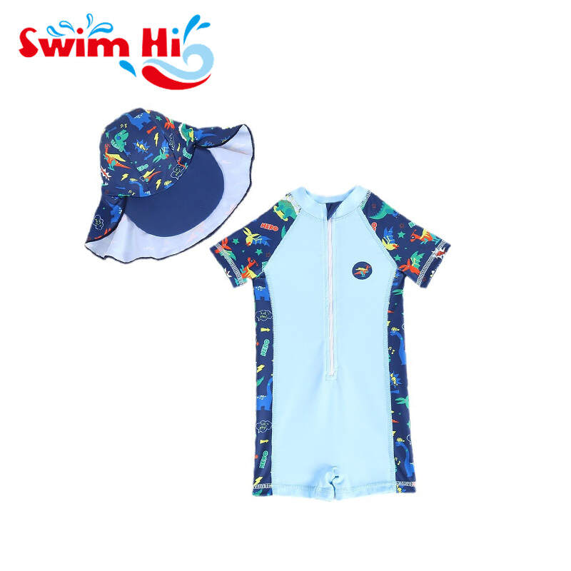 Children's Swimsuit Boys One-piece 2025 New Children Professional Sun Protection Training Boys Swimsuit