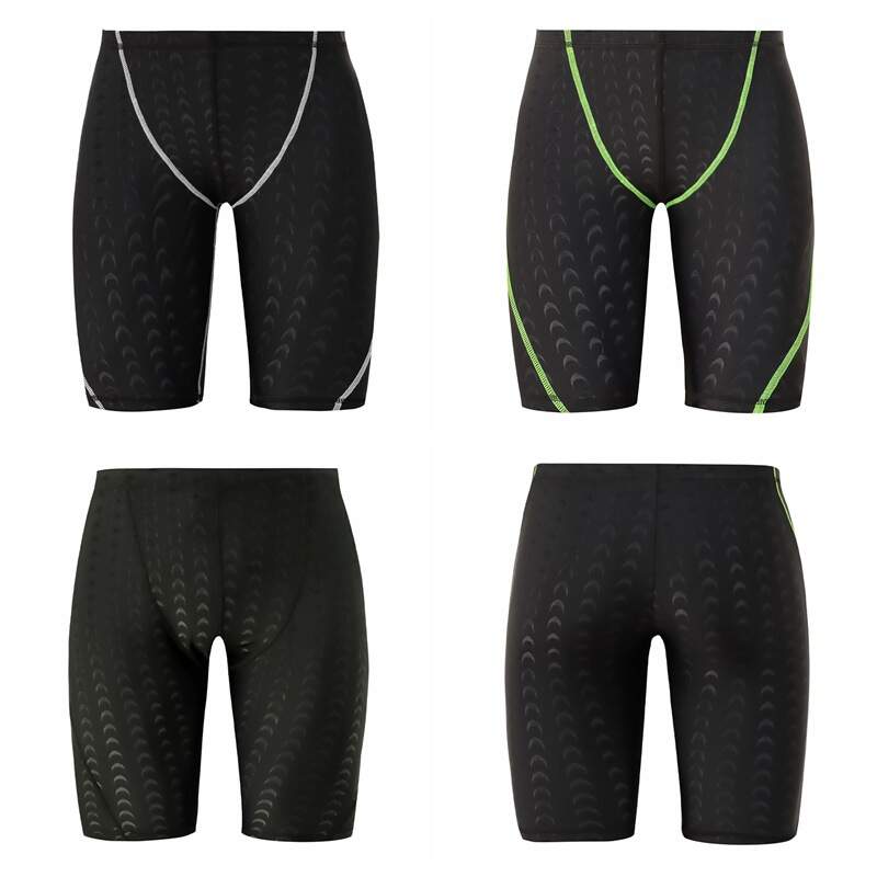 Men's Competitive Swimming Trunks Swimsuit Swim Briefs Quick Dry Boxer Shorts Bathing Suit Sports