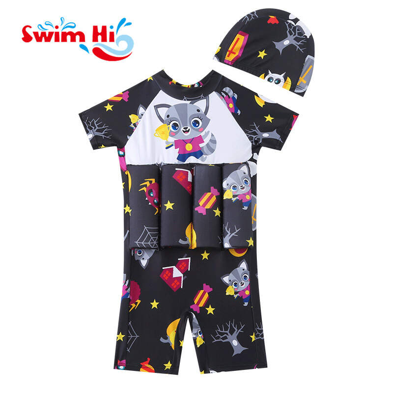 Toddler Boys Girls One-piece Floatation Swimsuit: Baby Float Suit Swim Vest Cute Swimwear