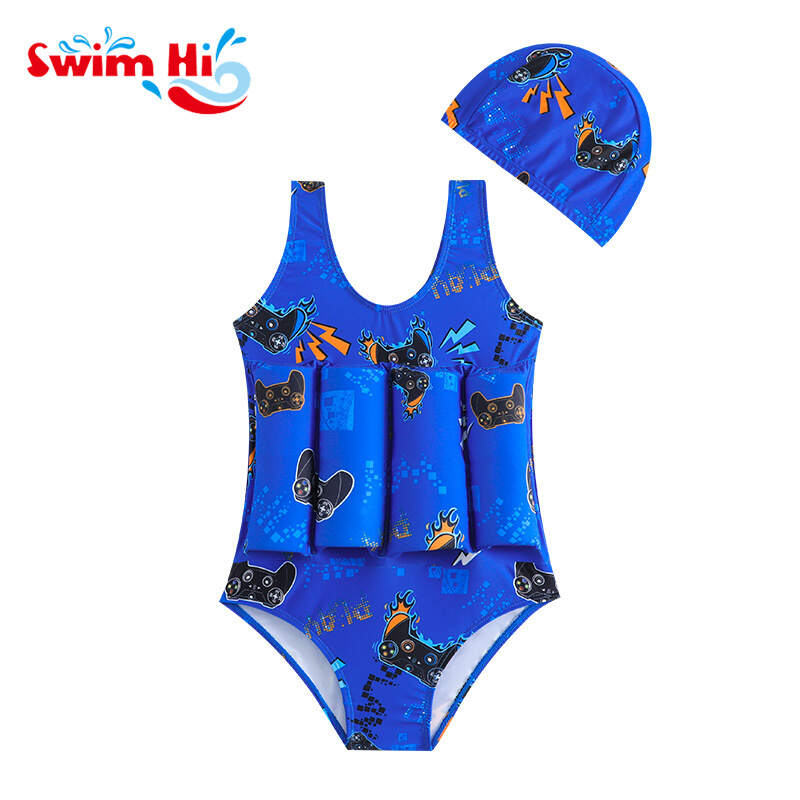 Little Children Beachwear 2pcs Set Cute Cartoon Kids Swimwear For Boys