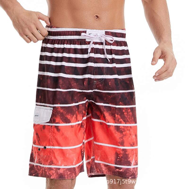 High Quality Custom Logo Shorts Mens 2 In 1 Pockets Custom Sweat Shorts Sports Men Beach Swimming Trunks Printed Shorts Man