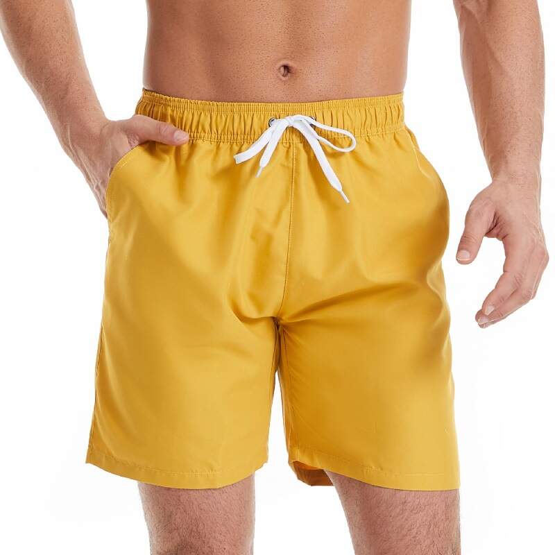 New Mesh Lining Beach Shorts Men Surf Board Summer Shorts Swim Wear Shorts For Men Custom Logo Embroidered All Over Print