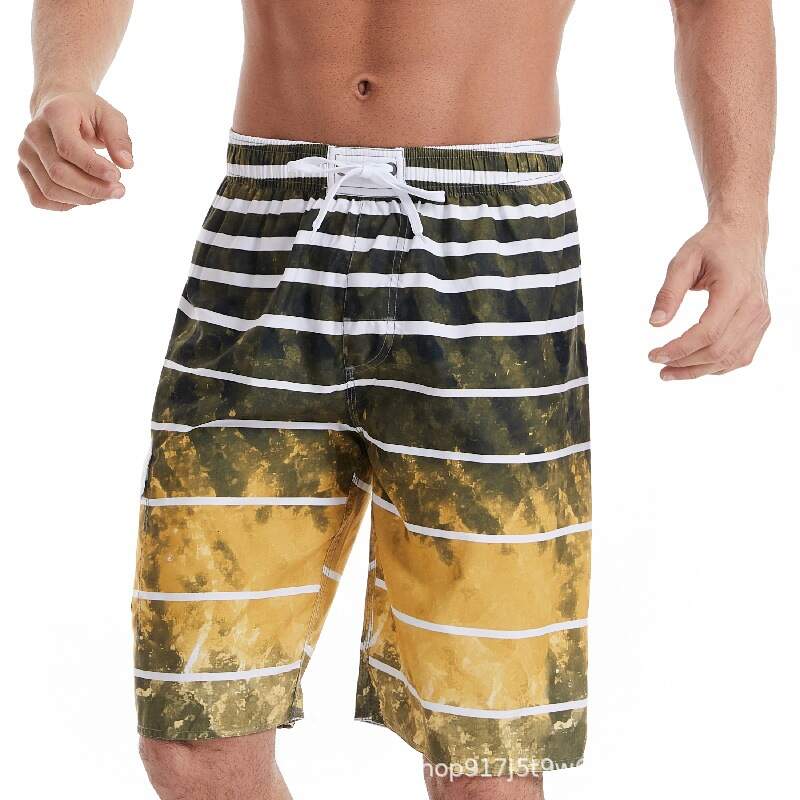 High Quality Breathable Waterproof Peach Skin Casual Beach Board Surf Shorts Men Trunks
