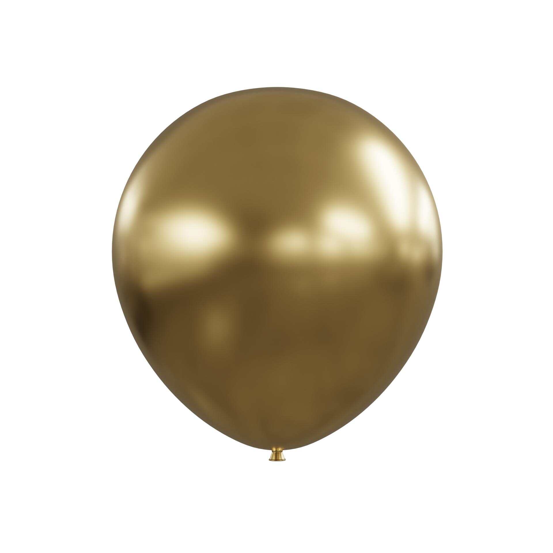 5” Latax Balloon —Chrome Light Gold