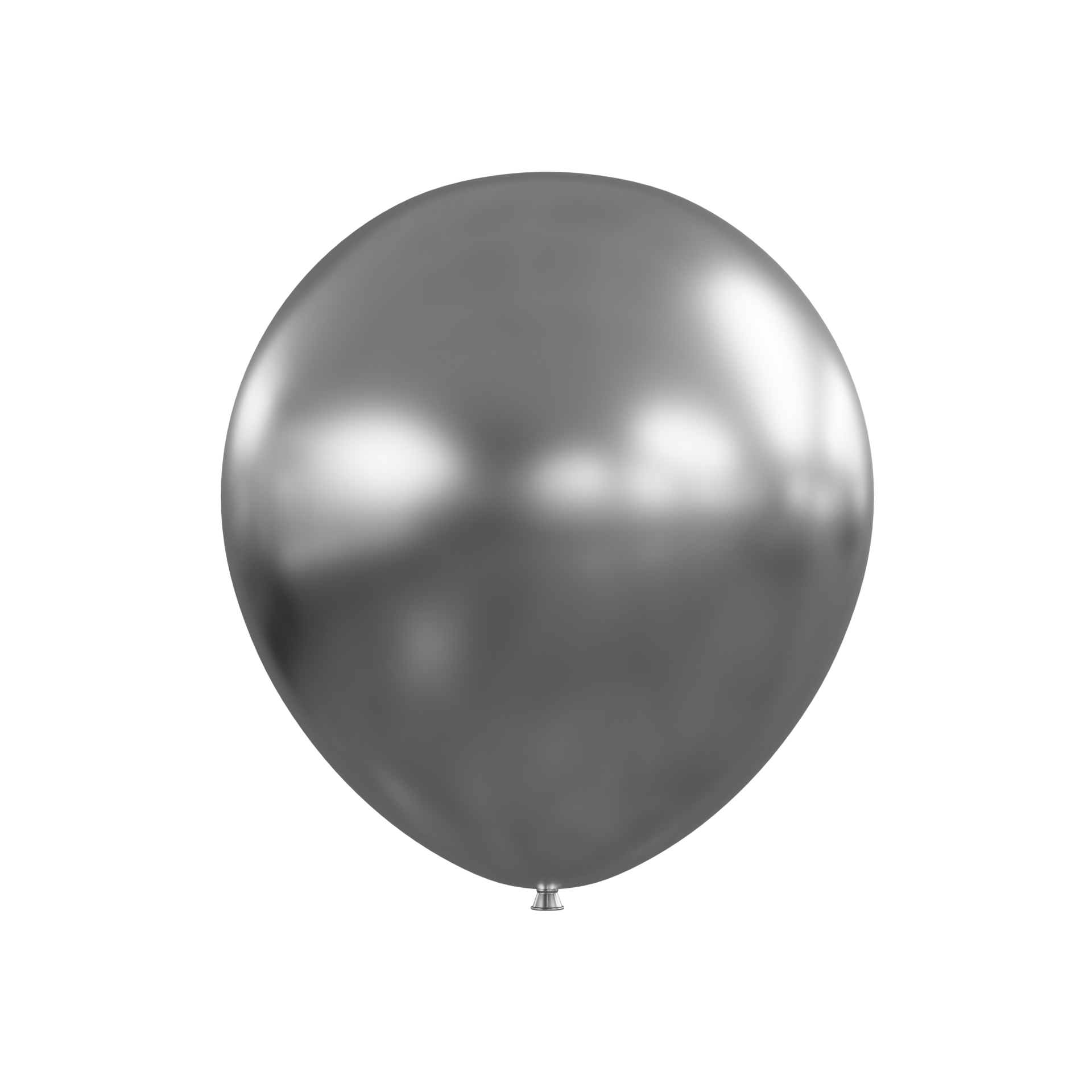 5” Latax Balloon —Chrome Silver