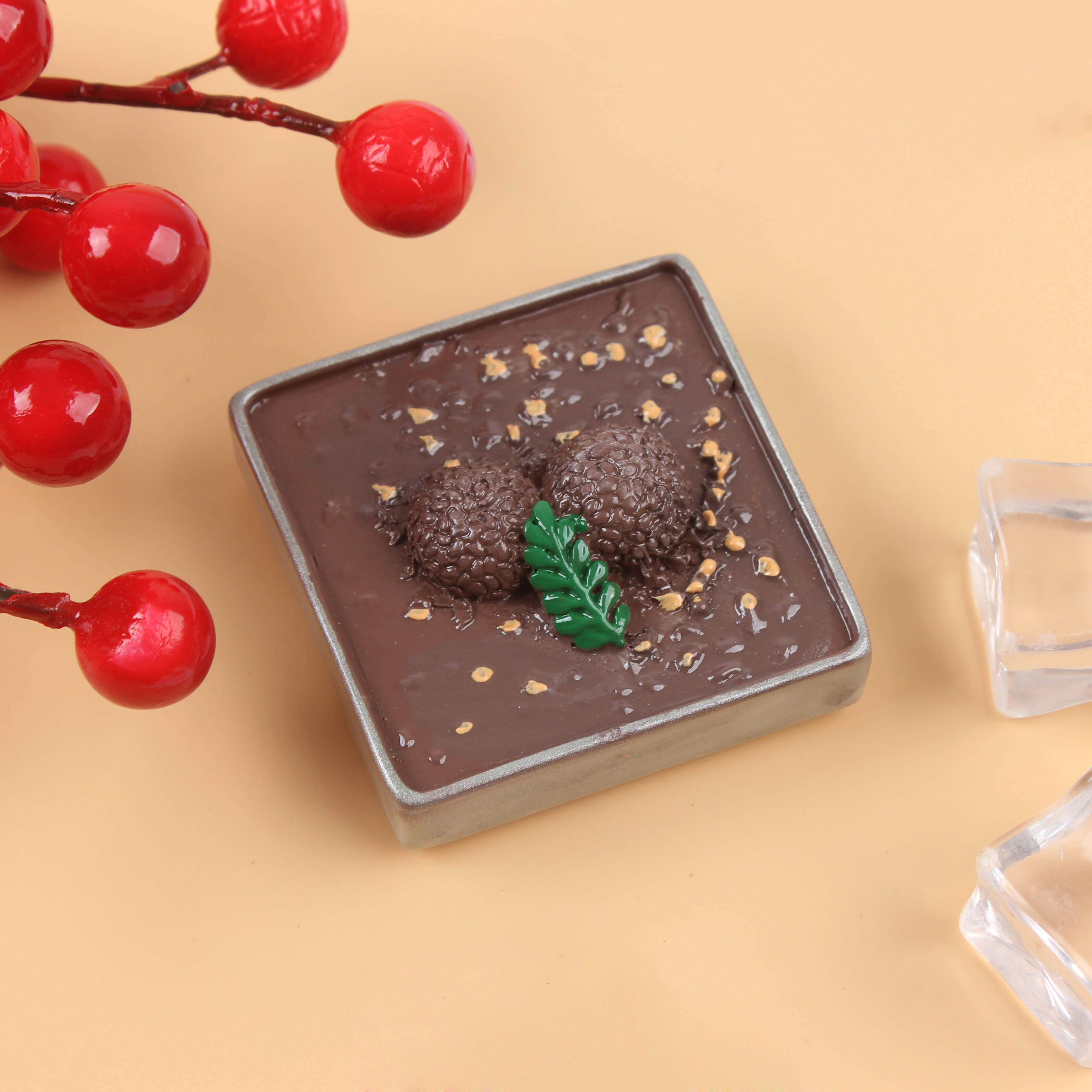 Cartoon 3D Three-dimensional Simulation Food Refrigerator Magnet Cute Resin Decoration High Value Simulation Food Refrigerator