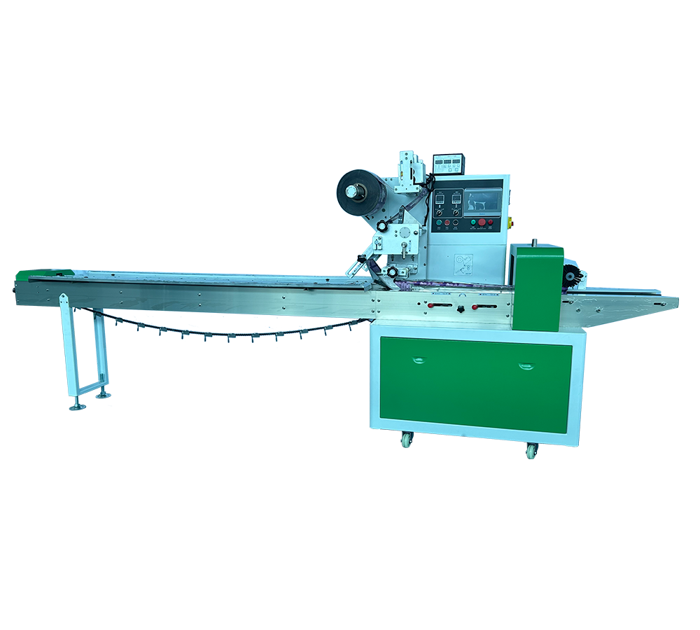 Horizontal bread packaging machine