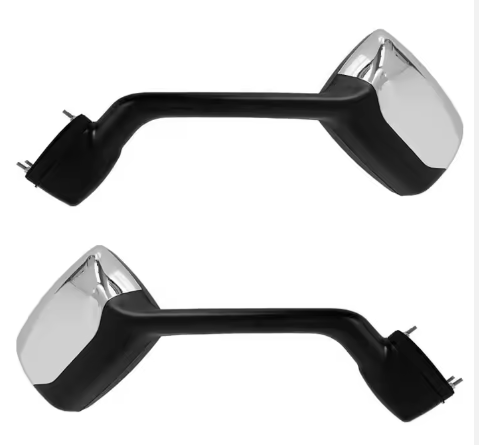Left and Right Side Chrome Hood Mirror Fits Kenworth T680 and Peterbilt 579 587 Trucks