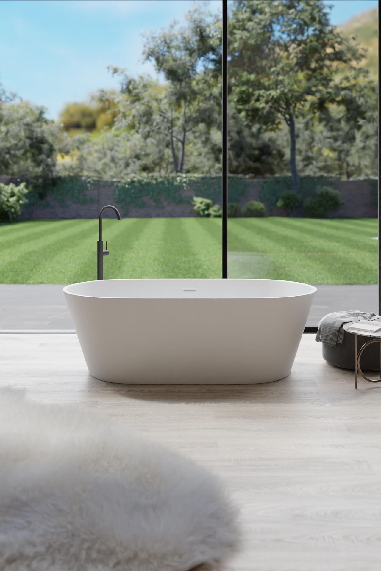 Acrylic Bathtub Artificial Stone Bathtub Transparent Bathtub Hot Tub Swim SPA