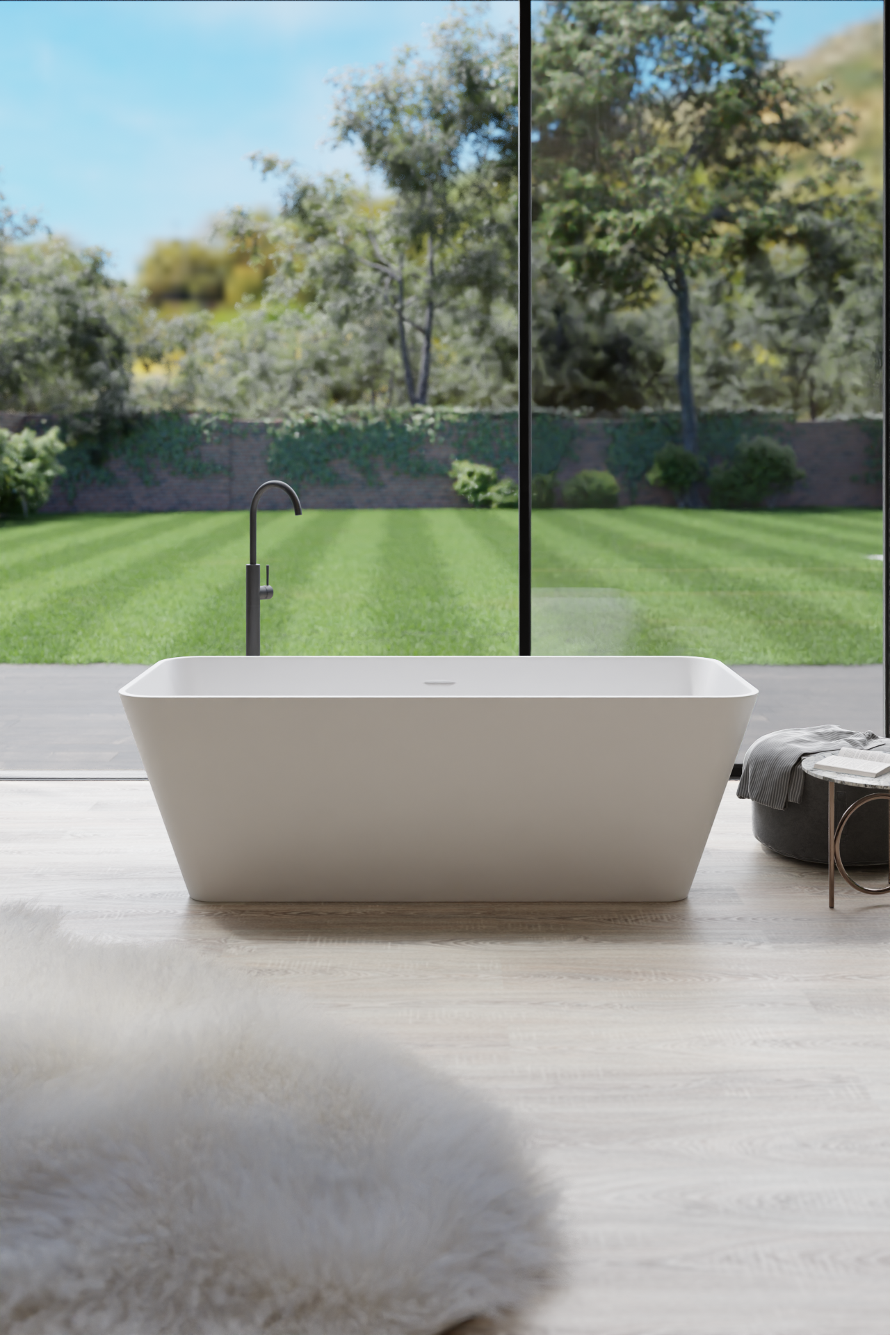 Acrylic Bathtub Artificial Stone Bathtub Transparent Bathtub Hot Tub Swim SPA