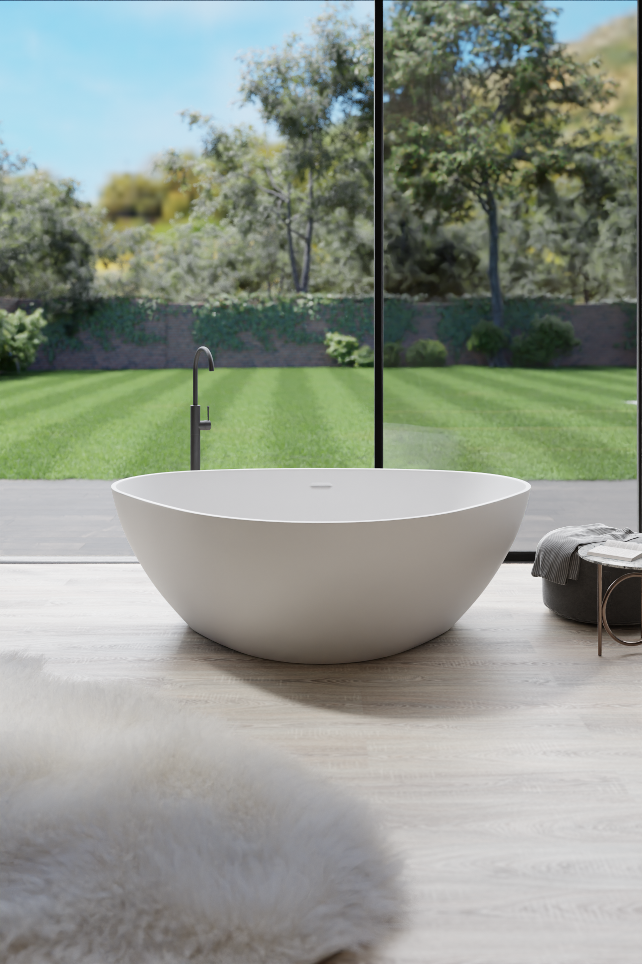 Acrylic Bathtub Artificial Stone Bathtub Transparent Bathtub Hot Tub Swim SPA