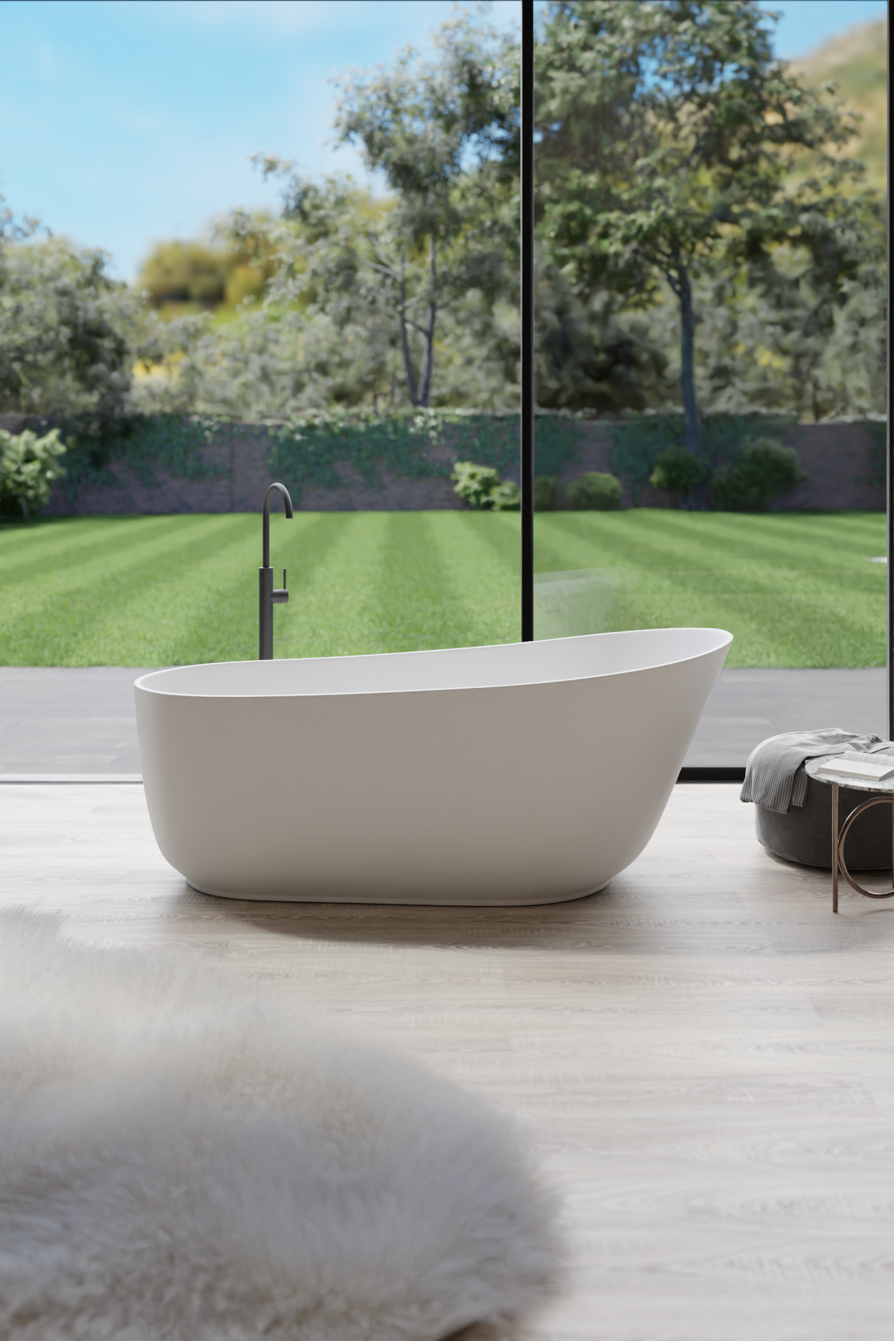 Acrylic Bathtub Artificial Stone Bathtub Transparent Bathtub Hot Tub Swim SPA