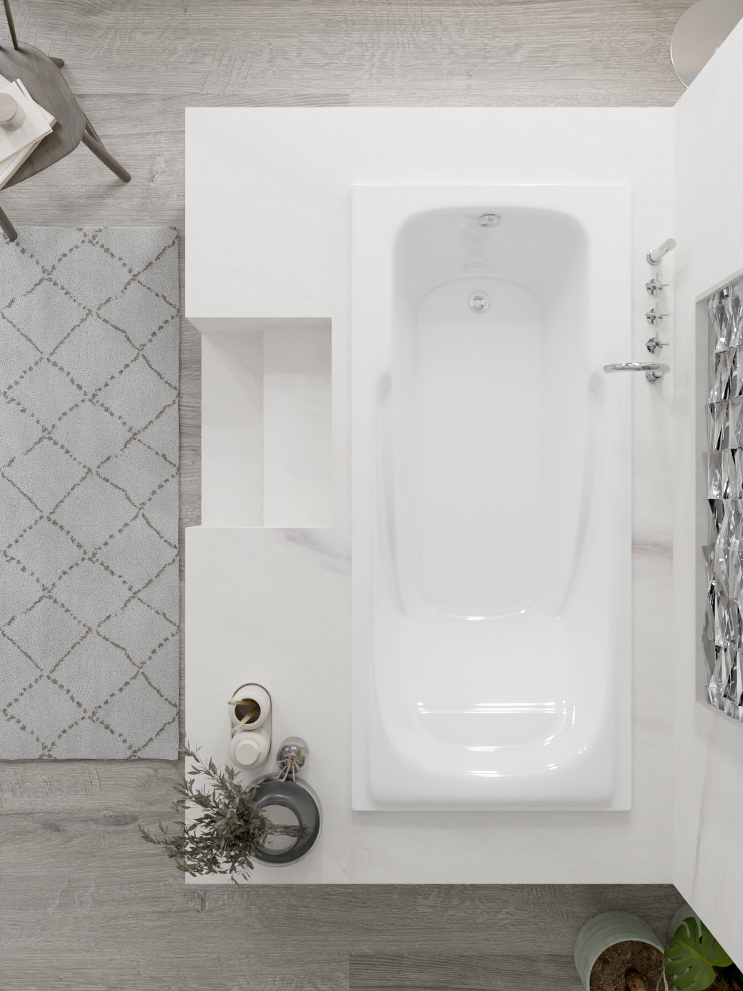 Acrylic Built-In affordable Heat - preservation high - quality bathtub ABM-1770Q