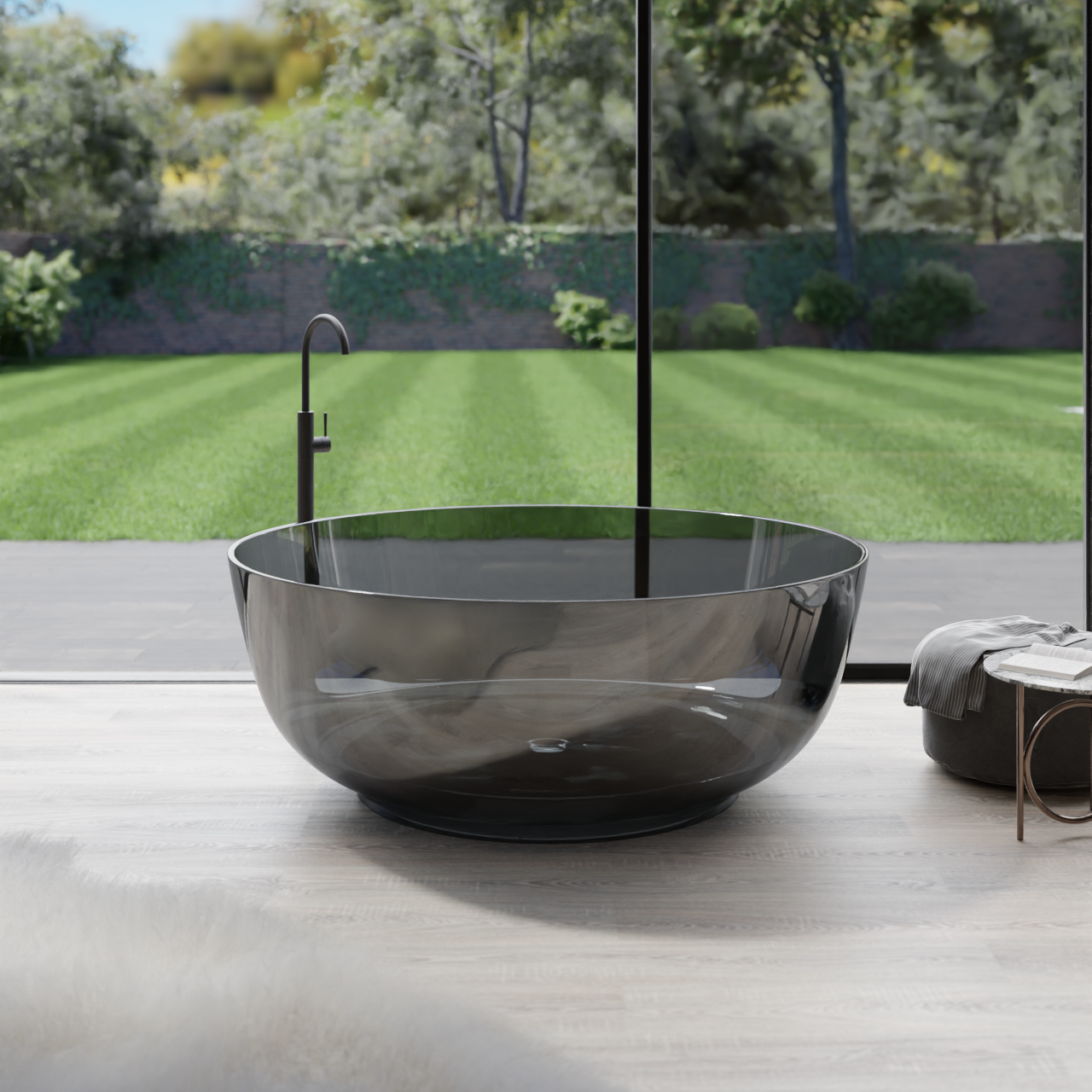 Acrylic Bathtub Artificial Stone Bathtub Transparent Bathtub Hot Tub Swim SPA