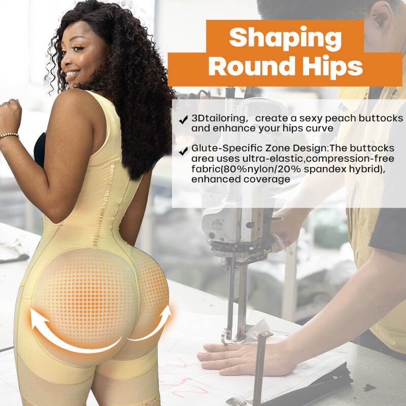 post surgery bodysuit, BBL recovery garment, adjustable compression wear,  crotch zipper shapewear, non flattening butt shapewear, front hook bodysuit