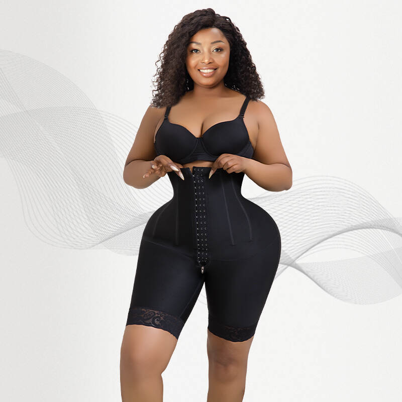 BBL Recovery Shorts Supplier | 6 Steel Bones & Zipper Crotch | OEM Medical