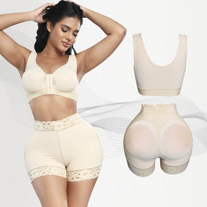Post Op Faja Set with 3D Molded Cups for BBL & Breast Augmentation Stage 2 Recovery